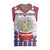 Netherlands Christmas Knitted V-Neck Vest Lion Symbol In Snow Globe - Wonder Print Shop