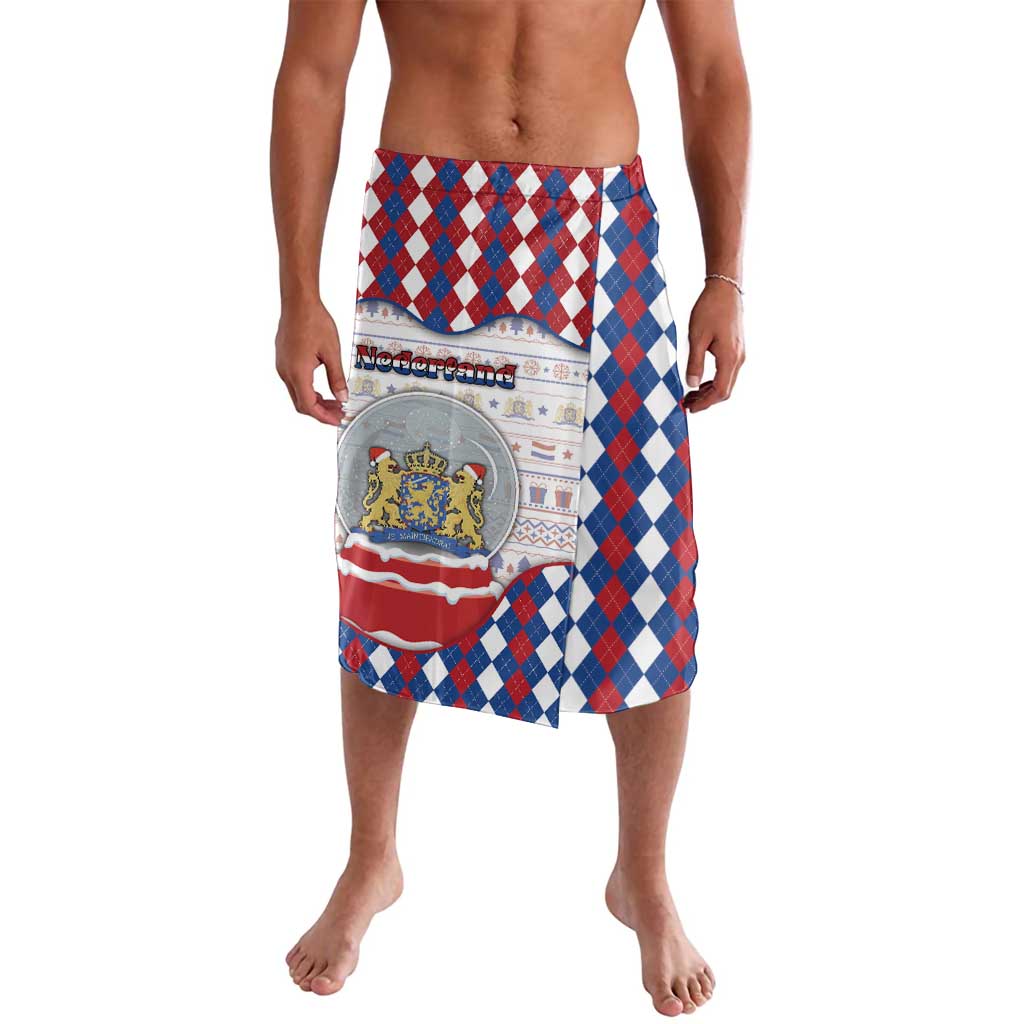 Netherlands Christmas Lavalava Lion Symbol In Snow Globe - Wonder Print Shop