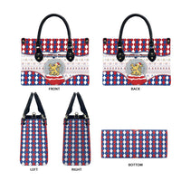 Netherlands Christmas Leather Bag Lion Symbol In Snow Globe - Wonder Print Shop