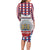 Netherlands Christmas Long Sleeve Bodycon Dress Lion Symbol In Snow Globe - Wonder Print Shop