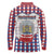 Netherlands Christmas Long Sleeve Polo Shirt Lion Symbol In Snow Globe - Wonder Print Shop