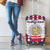 Netherlands Christmas Luggage Cover Lion Symbol In Snow Globe - Wonder Print Shop