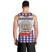 Netherlands Christmas Men Tank Top Lion Symbol In Snow Globe - Wonder Print Shop