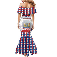 Netherlands Christmas Mermaid Dress Lion Symbol In Snow Globe - Wonder Print Shop