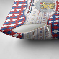 Netherlands Christmas Pillow Cover Lion Symbol In Snow Globe - Wonder Print Shop