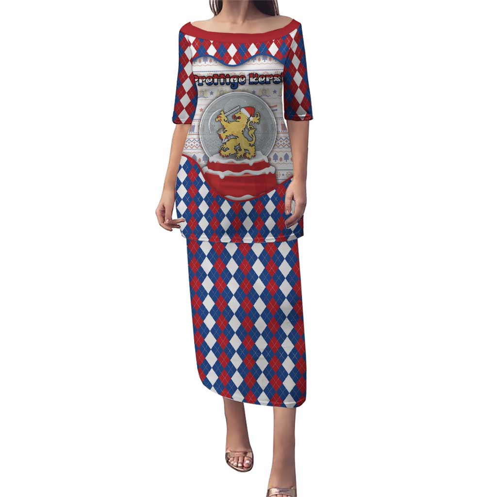 Netherlands Christmas Puletasi Lion Symbol In Snow Globe - Wonder Print Shop