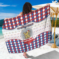 Netherlands Christmas Sarong Lion Symbol In Snow Globe - Wonder Print Shop