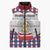 Netherlands Christmas Sleeveless Puffer Jacket Lion Symbol In Snow Globe - Wonder Print Shop