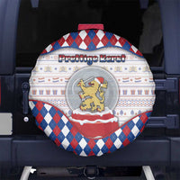 Netherlands Christmas Spare Tire Cover Lion Symbol In Snow Globe - Wonder Print Shop