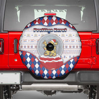 Netherlands Christmas Spare Tire Cover Lion Symbol In Snow Globe - Wonder Print Shop