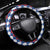 Netherlands Christmas Steering Wheel Cover Lion Symbol In Snow Globe - Wonder Print Shop