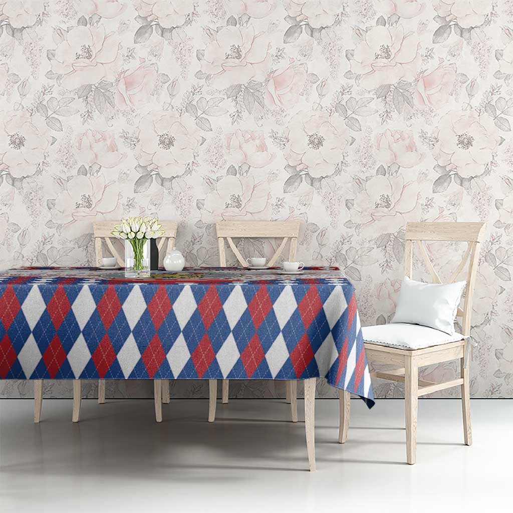 Netherlands Christmas Tablecloth Lion Symbol In Snow Globe - Wonder Print Shop