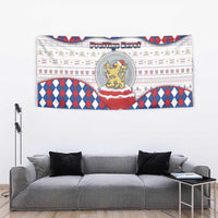 Netherlands Christmas Tapestry Lion Symbol In Snow Globe - Wonder Print Shop