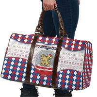 Netherlands Christmas Travel Bag Lion Symbol In Snow Globe - Wonder Print Shop