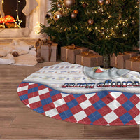 Netherlands Christmas Tree Skirt Lion Symbol In Snow Globe - Wonder Print Shop