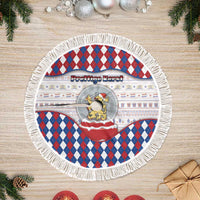 Netherlands Christmas Tree Skirt Lion Symbol In Snow Globe - Wonder Print Shop