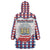Netherlands Christmas Wearable Blanket Hoodie Lion Symbol In Snow Globe - Wonder Print Shop