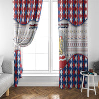 Netherlands Christmas Window Curtain Lion Symbol In Snow Globe - Wonder Print Shop