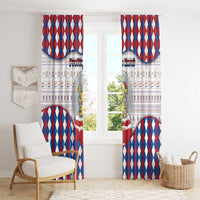 Netherlands Christmas Window Curtain Lion Symbol In Snow Globe - Wonder Print Shop