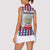 Netherlands Christmas Women Sleeveless Polo Shirt Lion Symbol In Snow Globe - Wonder Print Shop