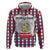 Netherlands Christmas Zip Hoodie Lion Symbol In Snow Globe - Wonder Print Shop