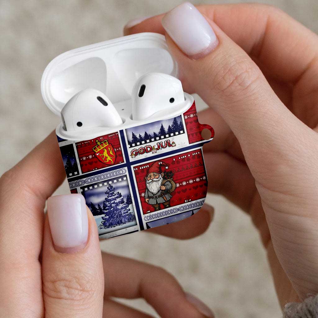 Norway Christmas AirPods Case Julenisse God Jul - Wonder Print Shop