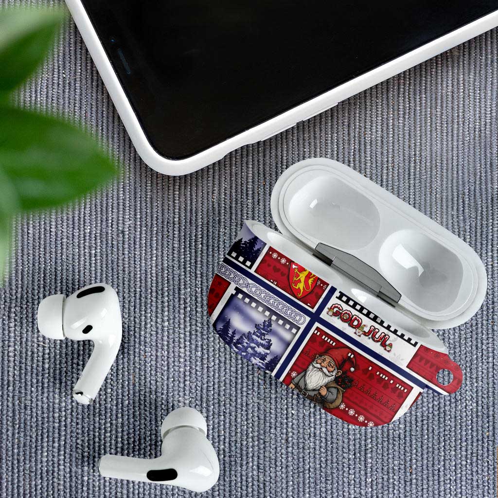 Norway Christmas AirPods Case Julenisse God Jul - Wonder Print Shop
