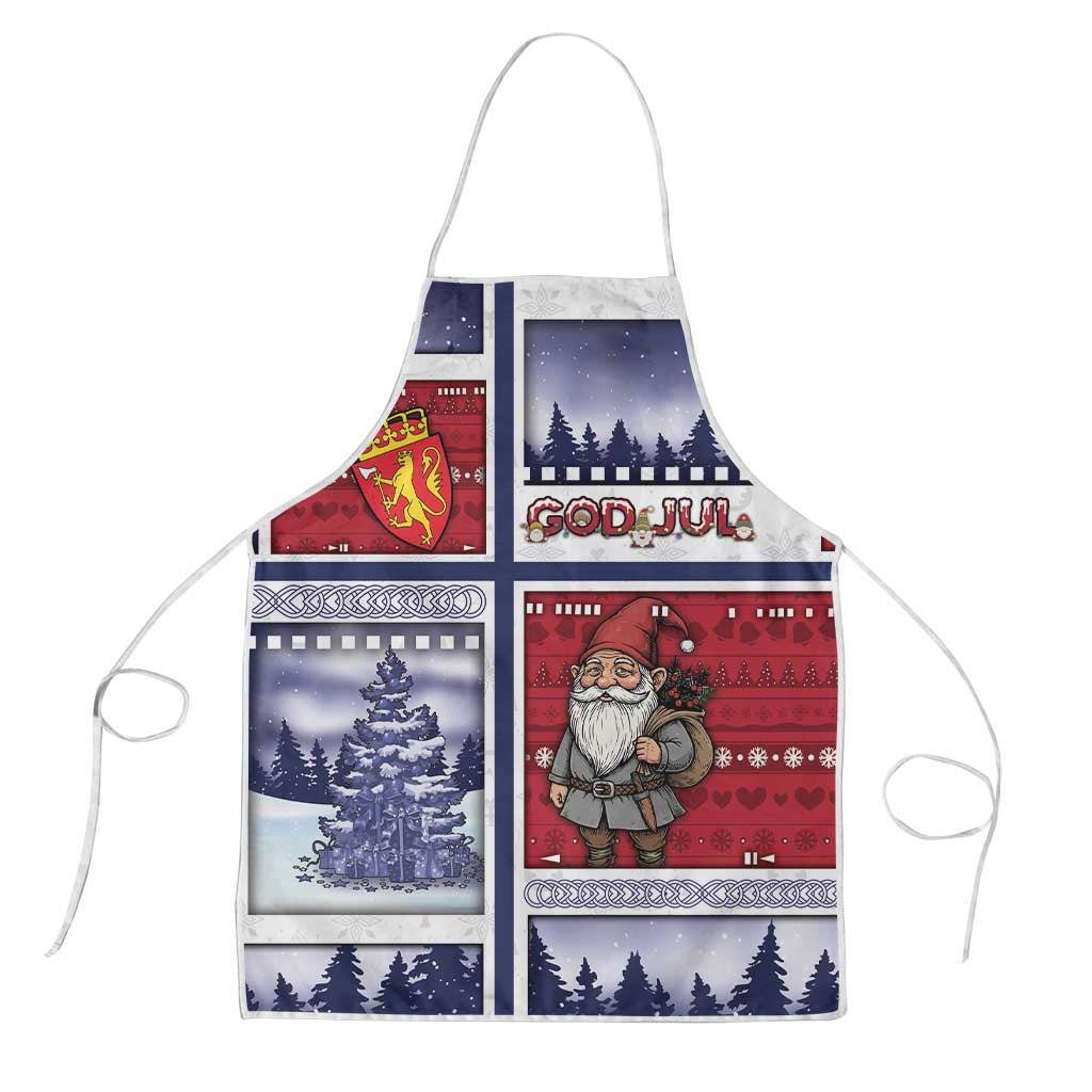 Norway Christmas Apron Julenisse God Jul - Wonder Print Shop