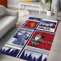 Norway Christmas Area Rug Julenisse God Jul - Wonder Print Shop