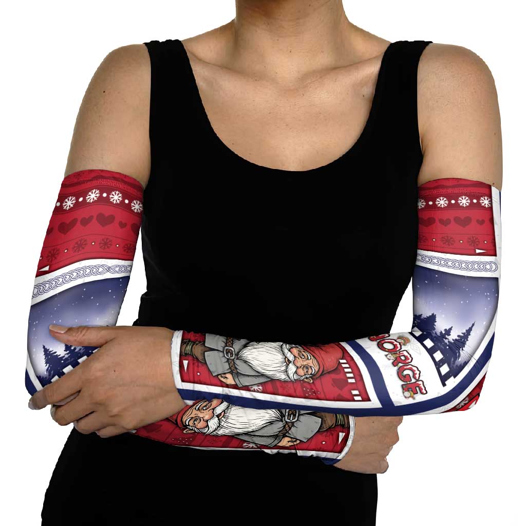 Norway Christmas Arm Sleeves Julenisse God Jul - Wonder Print Shop