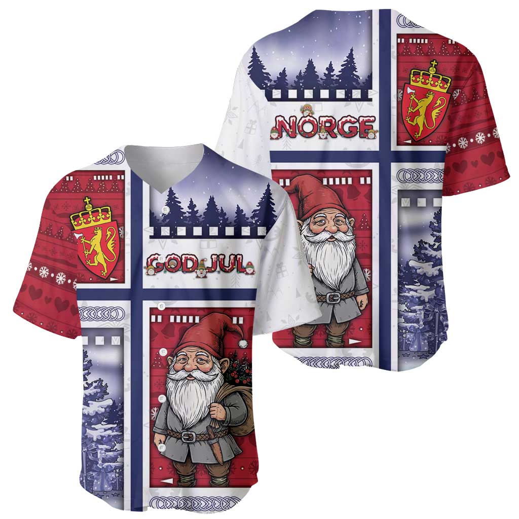 Norway Christmas Baseball Jersey Julenisse God Jul - Wonder Print Shop