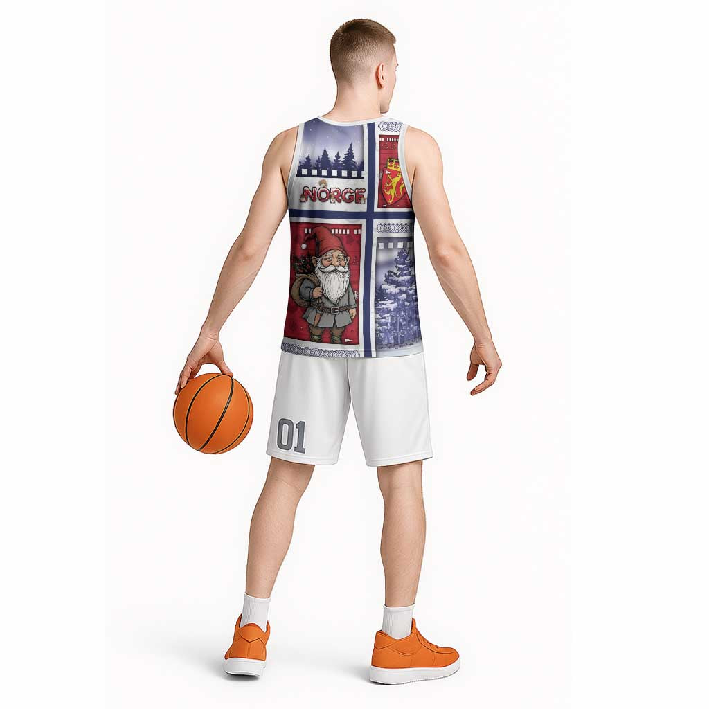 Norway Christmas Basketball Jersey Julenisse God Jul - Wonder Print Shop