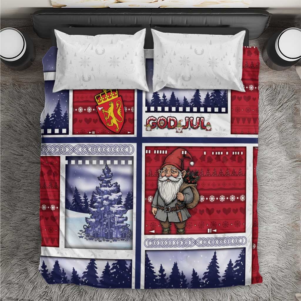 Norway Christmas Bedding Set Julenisse God Jul - Wonder Print Shop
