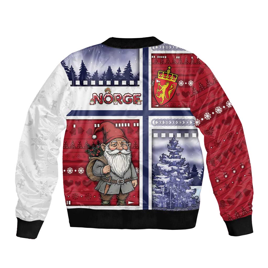 Norway Christmas Bomber Jacket Julenisse God Jul - Wonder Print Shop