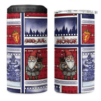 Norway Christmas 4 in 1 Can Cooler Tumbler Julenisse God Jul - Wonder Print Shop