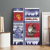 Norway Christmas Canvas Wall Art Julenisse God Jul - Wonder Print Shop