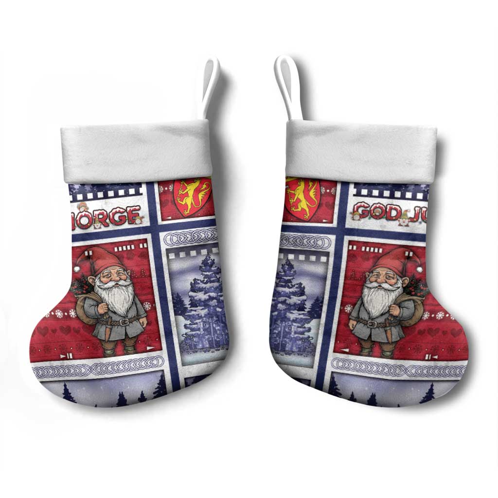 Norway Christmas Stocking Julenisse God Jul - Wonder Print Shop