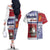 Norway Christmas Couples Matching Off The Shoulder Long Sleeve Dress and Hawaiian Shirt Julenisse God Jul - Wonder Print Shop