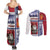 Norway Christmas Couples Matching Summer Maxi Dress and Long Sleeve Button Shirt Julenisse God Jul - Wonder Print Shop