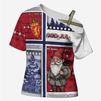 Norway Christmas Cross Shoulder Shirt Julenisse God Jul - Wonder Print Shop