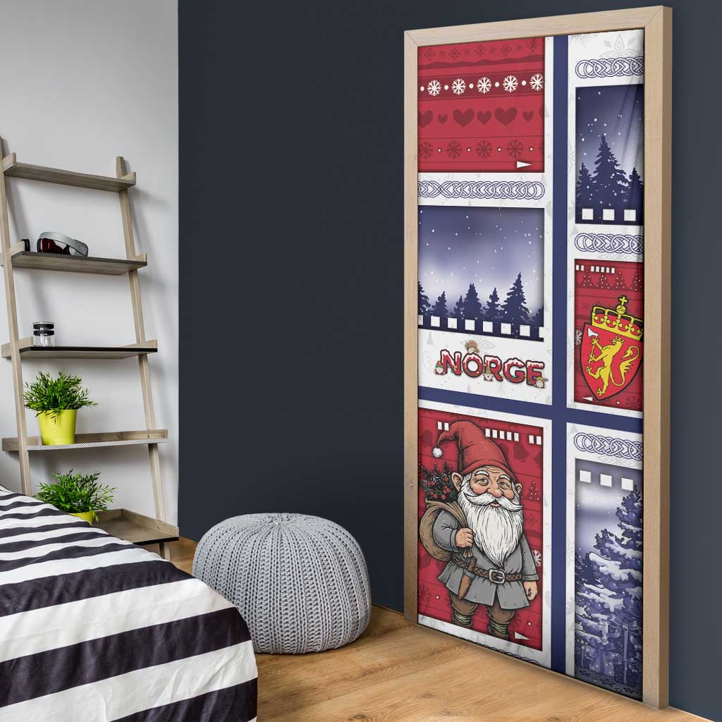 Norway Christmas Door Cover Julenisse God Jul - Wonder Print Shop