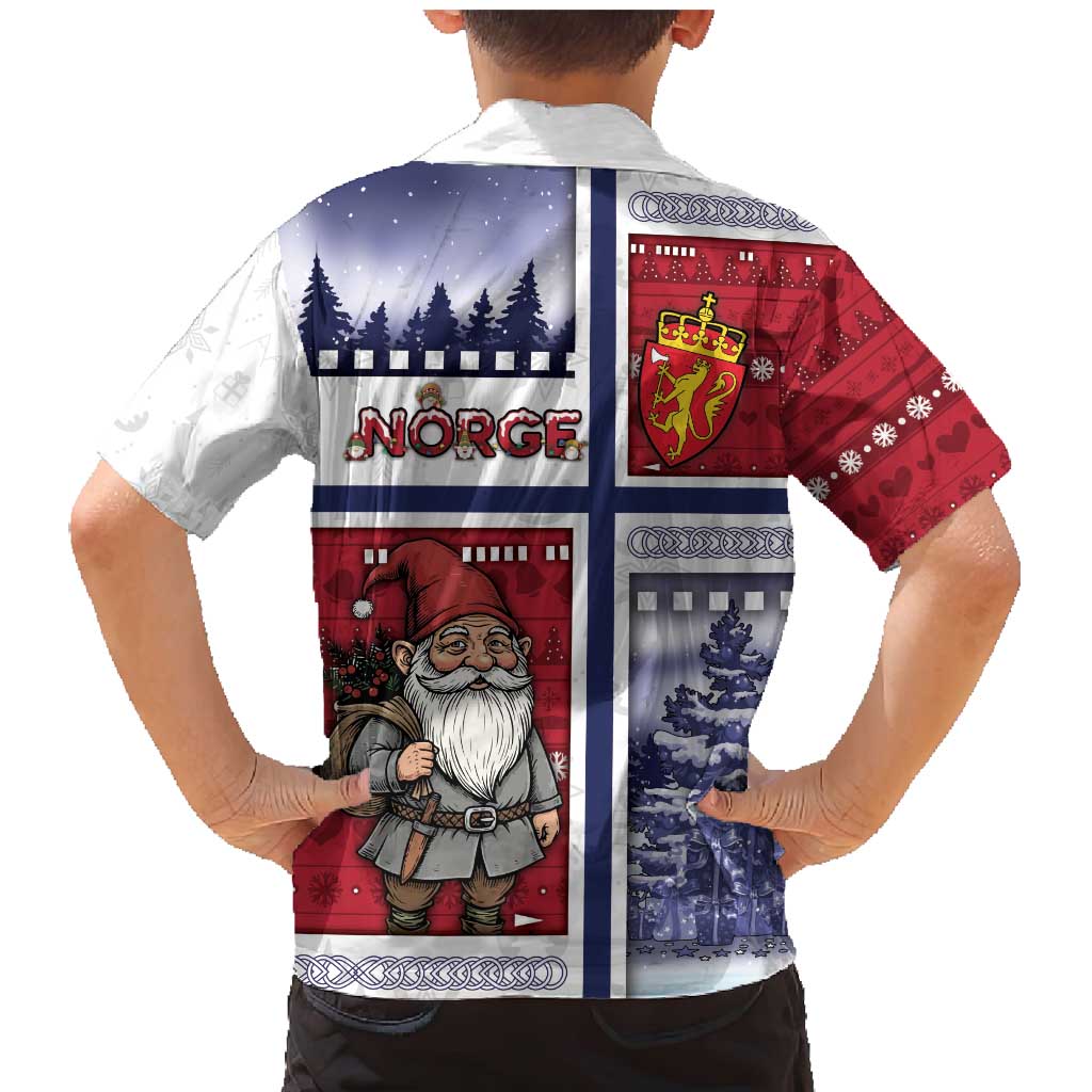 Norway Christmas Family Matching Mermaid Dress and Hawaiian Shirt Julenisse God Jul - Wonder Print Shop