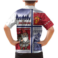 Norway Christmas Family Matching Mermaid Dress and Hawaiian Shirt Julenisse God Jul - Wonder Print Shop