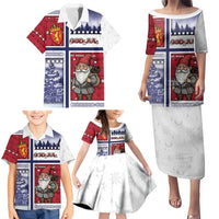 Norway Christmas Family Matching Puletasi and Hawaiian Shirt Julenisse God Jul - Wonder Print Shop