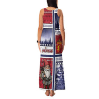 Norway Christmas Family Matching Tank Maxi Dress and Hawaiian Shirt Julenisse God Jul - Wonder Print Shop