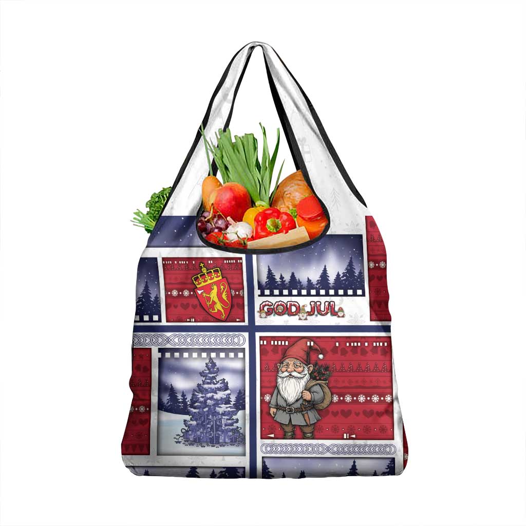 Norway Christmas Grocery Bag Julenisse God Jul - Wonder Print Shop