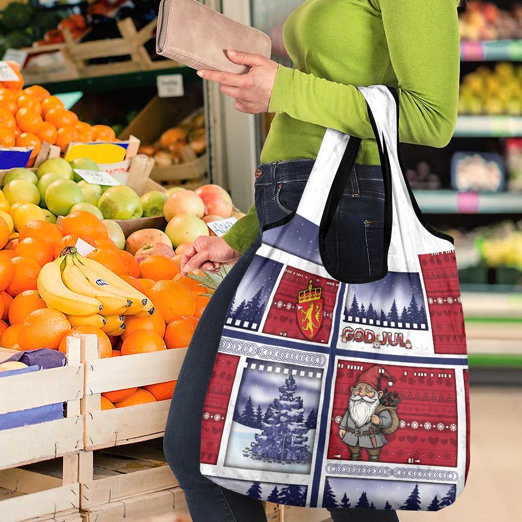 Norway Christmas Grocery Bag Julenisse God Jul - Wonder Print Shop