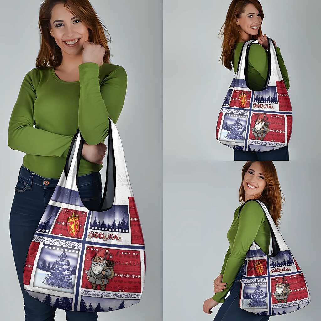 Norway Christmas Grocery Bag Julenisse God Jul - Wonder Print Shop