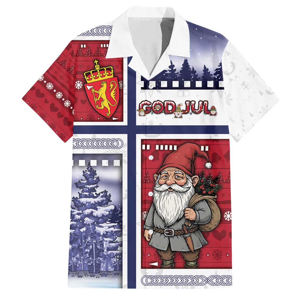 Norway Christmas Hawaiian Shirt Julenisse God Jul - Wonder Print Shop