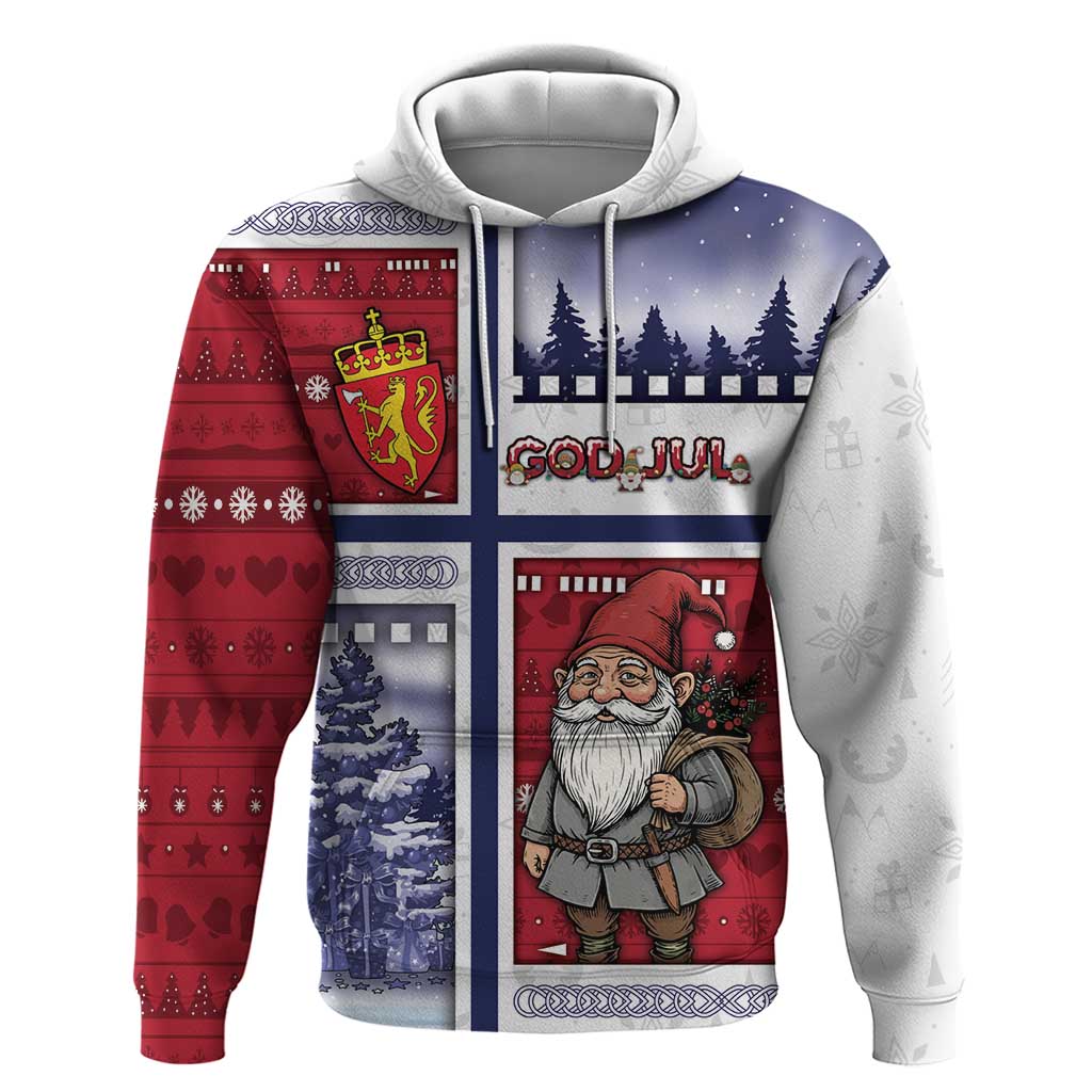Norway Christmas Hoodie Julenisse God Jul - Wonder Print Shop